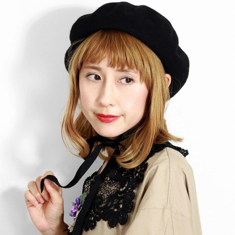 Barairo no Boushi 秋 冬 ベレー帽 リボンつけバスクベレー バラ色の 