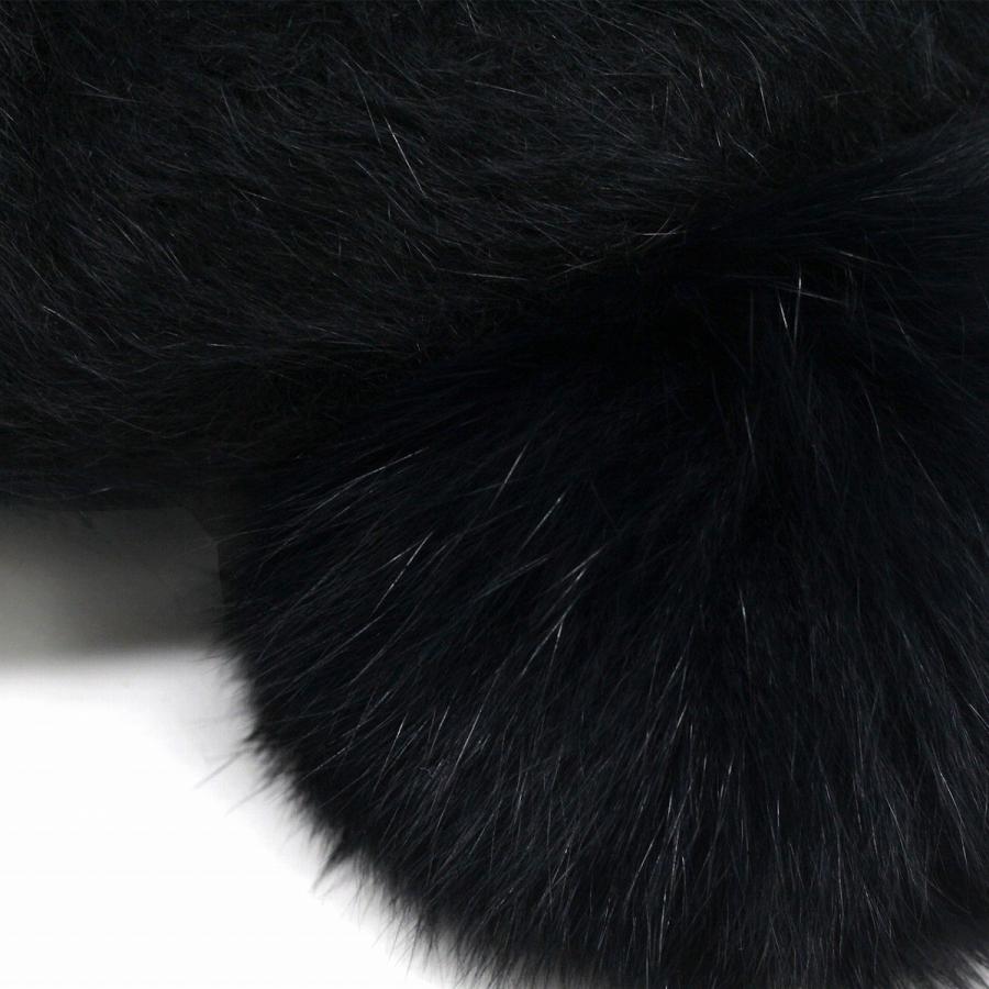 Barairo no Boushi レディース ベレー帽 フォックスファー バラ