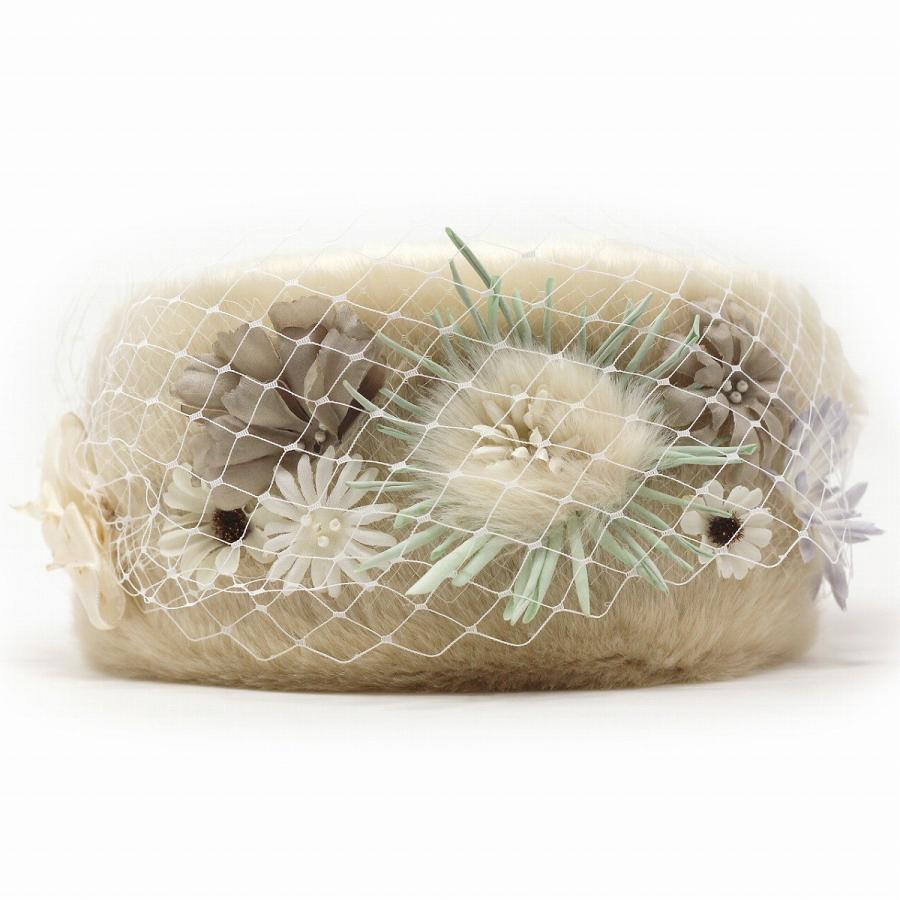 Barairo no Boushi バラ色の帽子 ロシアンフラワー 帽子 ファー ロシア