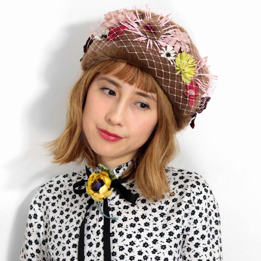 Barairo no Boushi ロシア帽 日本製 可愛い ロシアンフラワー 帽子