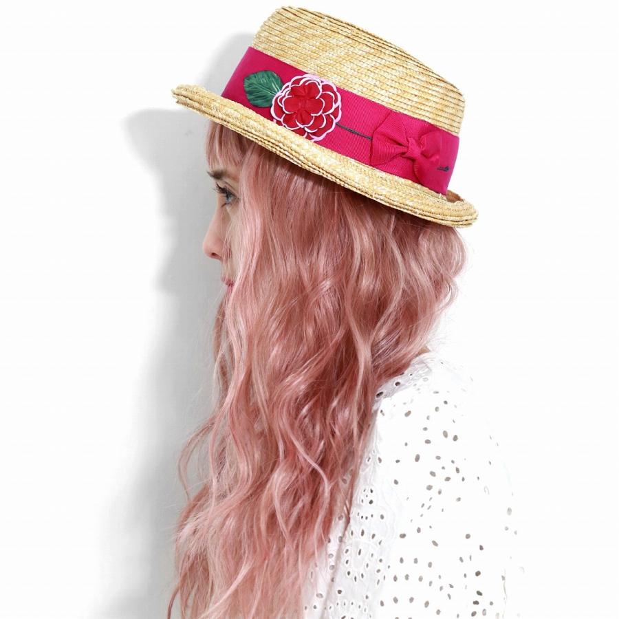 【新品】Barairo no Boushi バラ色の帽子麦わらハット Barairo no Boushi レディース ハット 春夏 麦わら帽子 可愛い