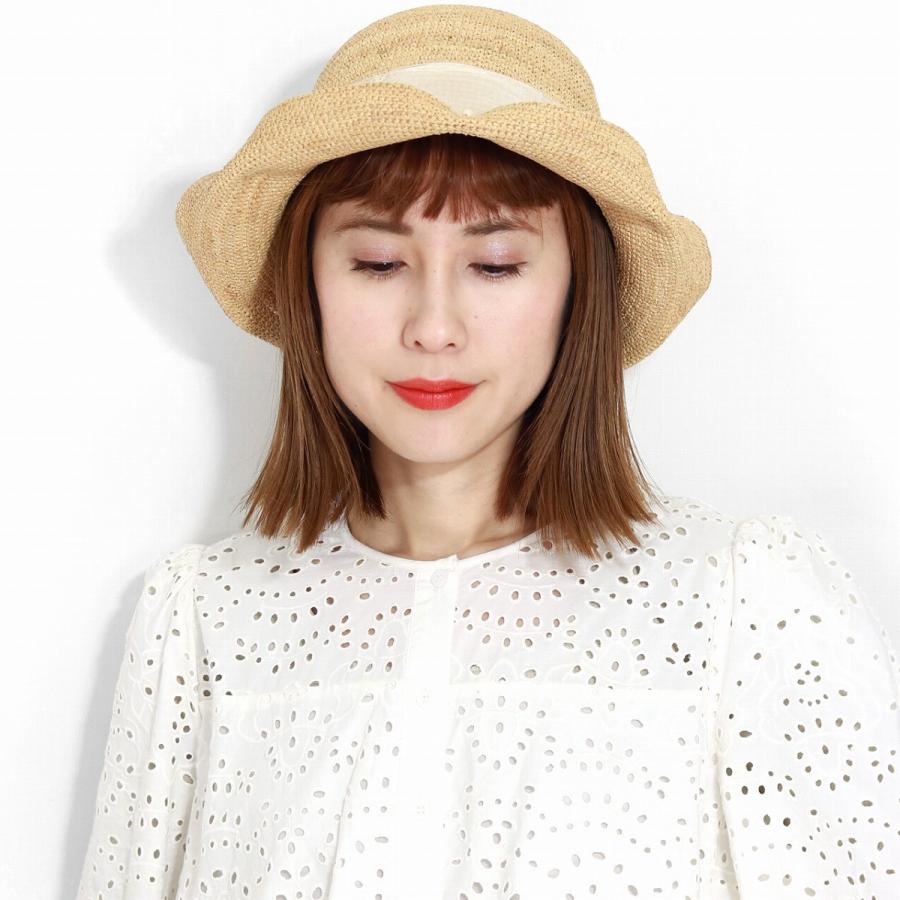 カシラ『バラ色の帽子』麦わら帽子 Barairo no Boushi 麦わら帽子 レディース かわいい 帽子 バラ色