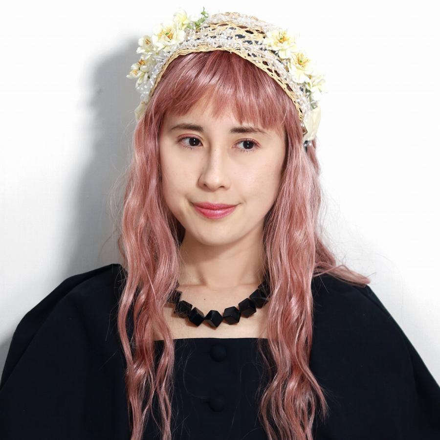 Barairo no Boushi ヘッドドレス カチューシャ 可愛い 春夏 花 麦わら