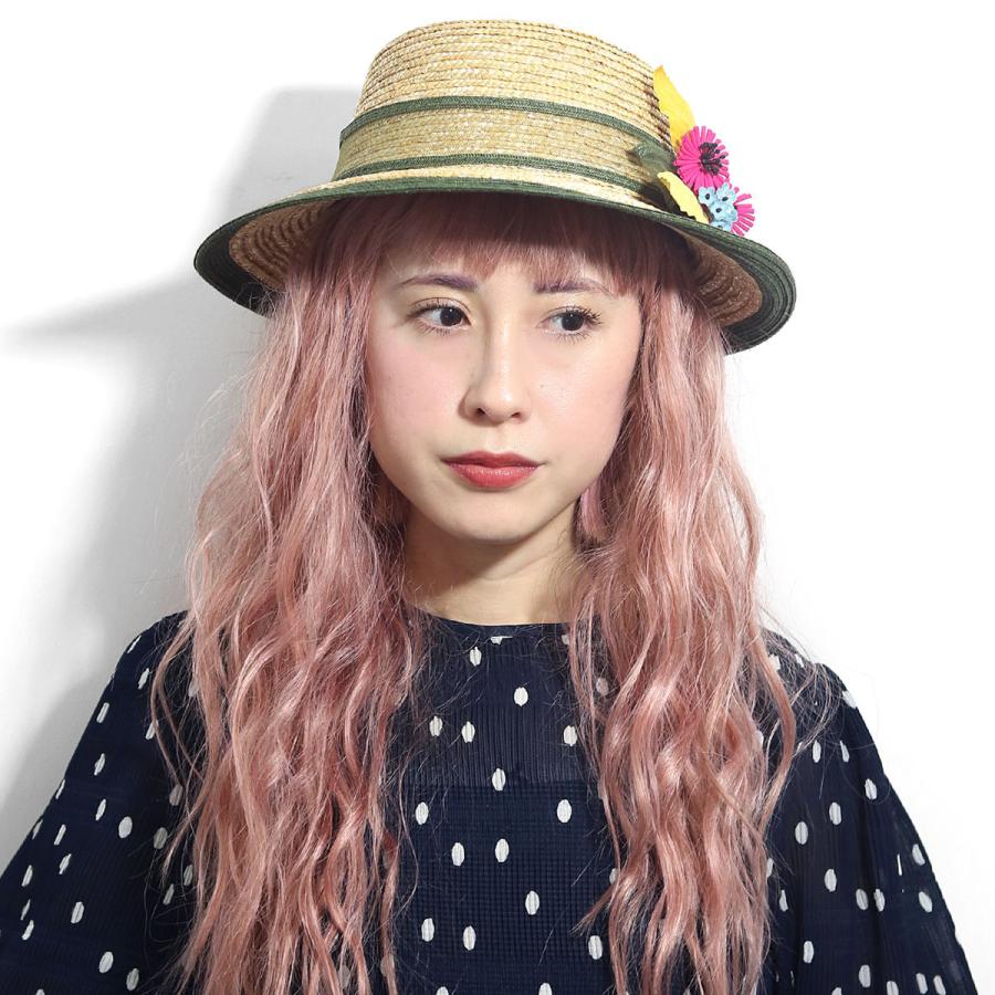 Barairo no Boushi レディース ハット 麦わら帽子 斜茎花の麦 Barairo no Boushi レディース ハット 麦わら帽子 斜茎花の麦