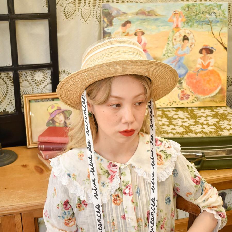 Barairo no Boushi 麦わら帽子 レディース かわいい 帽子 バラ色 Barairo no Boushi 麦わら帽子 レディース かわいい 帽子 バラ色
