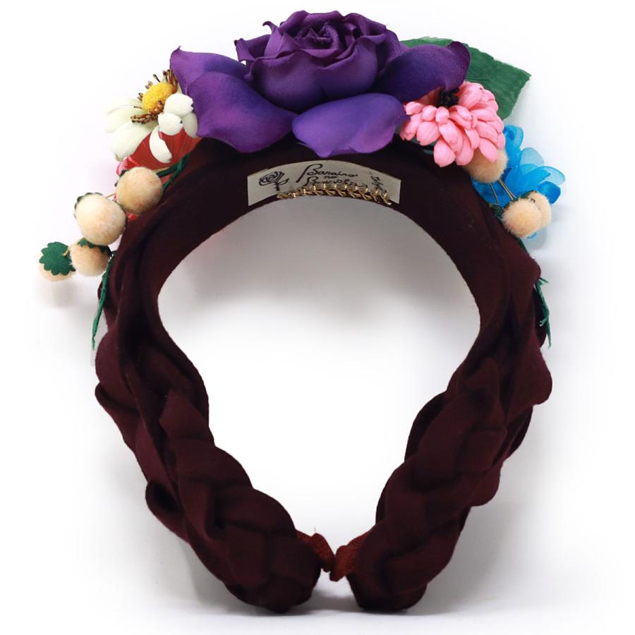 Barairo no Boushi カチューシャ 秋冬 ヘッドドレス 造花 可愛い 布花