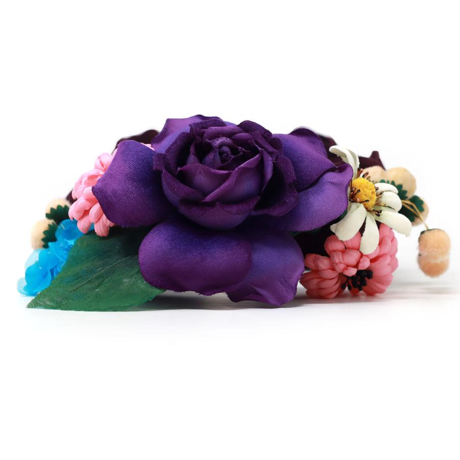 Barairo no Boushi カチューシャ 秋冬 ヘッドドレス 造花 可愛い 布花