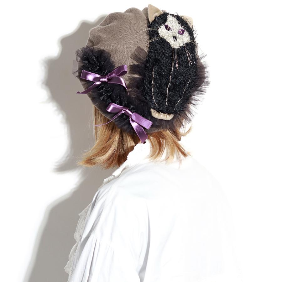 Barairo no Boushi ベレー帽 猫 ネコ 帽子 レディース 春夏 Barairo no Boushi ベレー帽 猫 ネコ 帽子 レディース 春夏