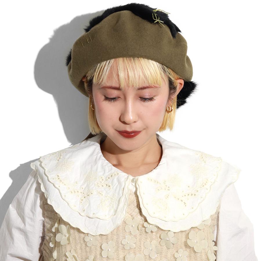 Barairo no Boushi ベレー帽 レディース 秋冬 ネコ ベレー 帽子 Barairo no Boushi ベレー帽 レディース 秋冬 ネコ ベレー 帽子