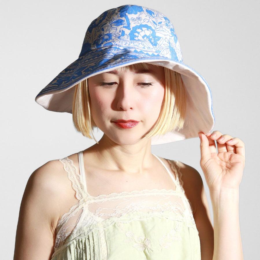 Barairo no Boushi 帽子 春夏 レディース UVカット つば広 バラ色の
