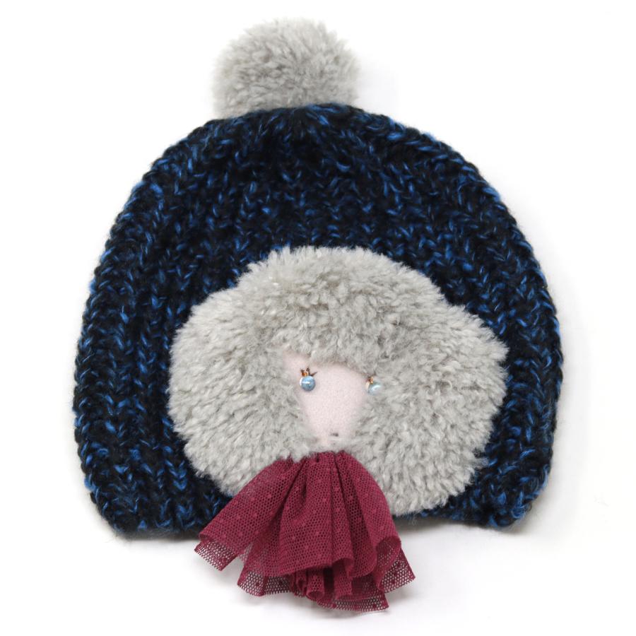 Barairo no Boushi ニット帽 レディース 帽子 アクリル 秋冬 バラ色の