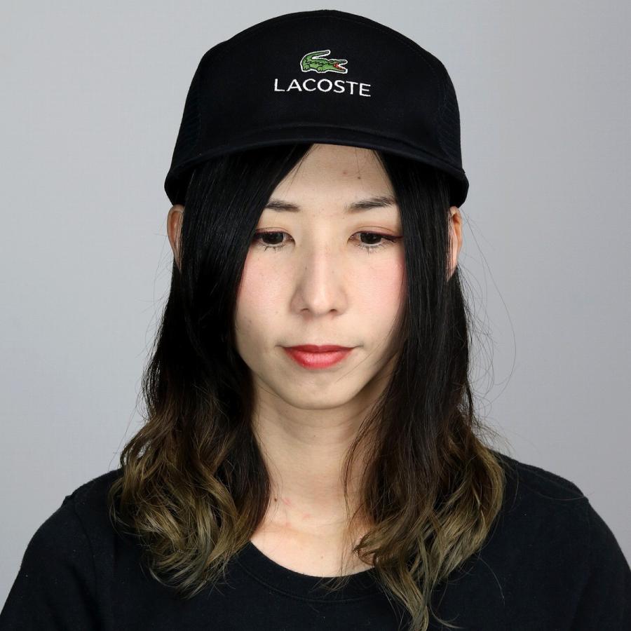 キャップ メンズ 帽子 メッシュキャップ ラコステ CAP 春夏 LACOSTE メンズ 吸汗 速乾 ビン皮 ブラック 黒｜elehelm-hatstore｜12