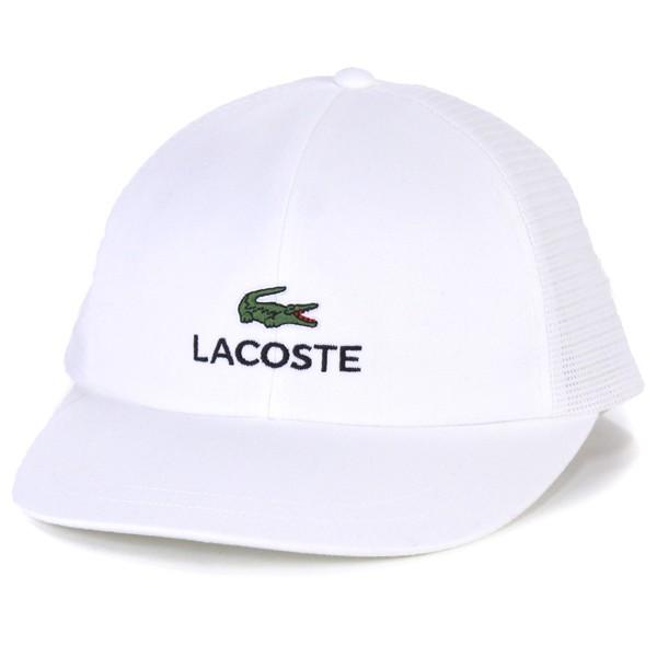 春夏 メッシュキャップ メンズ Lacoste 帽子 キャップ ラコステ Cap ツイル インターロックウォーター 白 ホワイト L1001 001 Elehelm帽子通販専門店 通販 Yahoo ショッピング