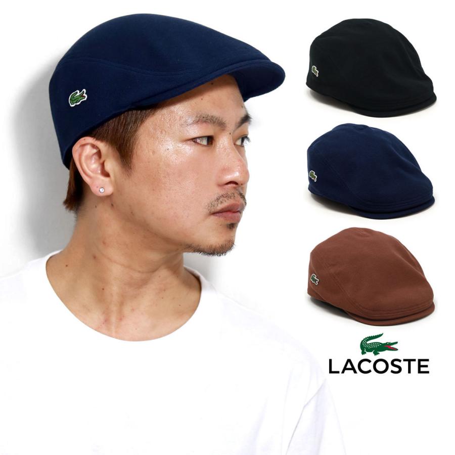 ⑥ LACOSTE ラコステ ハンチング 帽子 hat LACOSTE（ラコステ） ハンチング メンズ 帽子 鹿の子 ハンチング帽