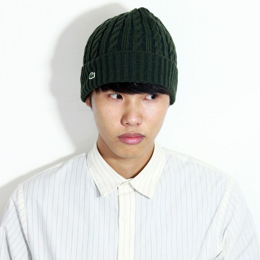 LACOSTE（ラコステ） 日本製 ニット帽 紳士 ニットワッチ レディース