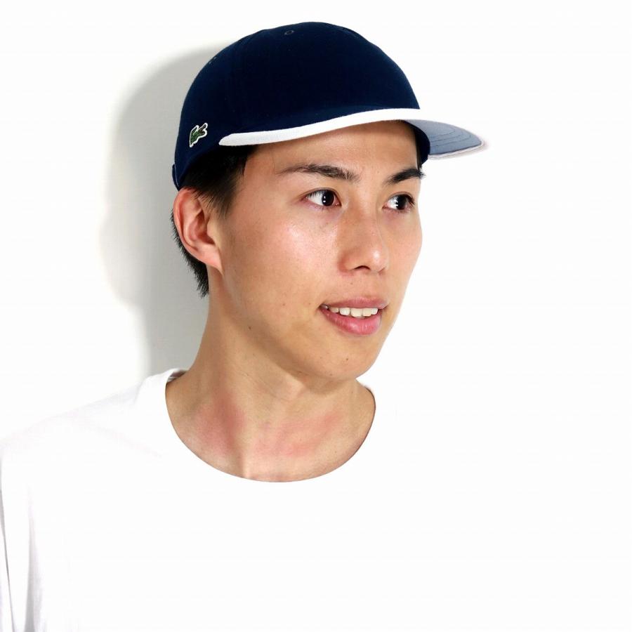 新品未使用品　Lacoste ラコステ　帽子　日本製　58cm 綿100% LACOSTE（ラコステ） ワンポイント 58cm 帽子 メンズ 春 夏 キャップ