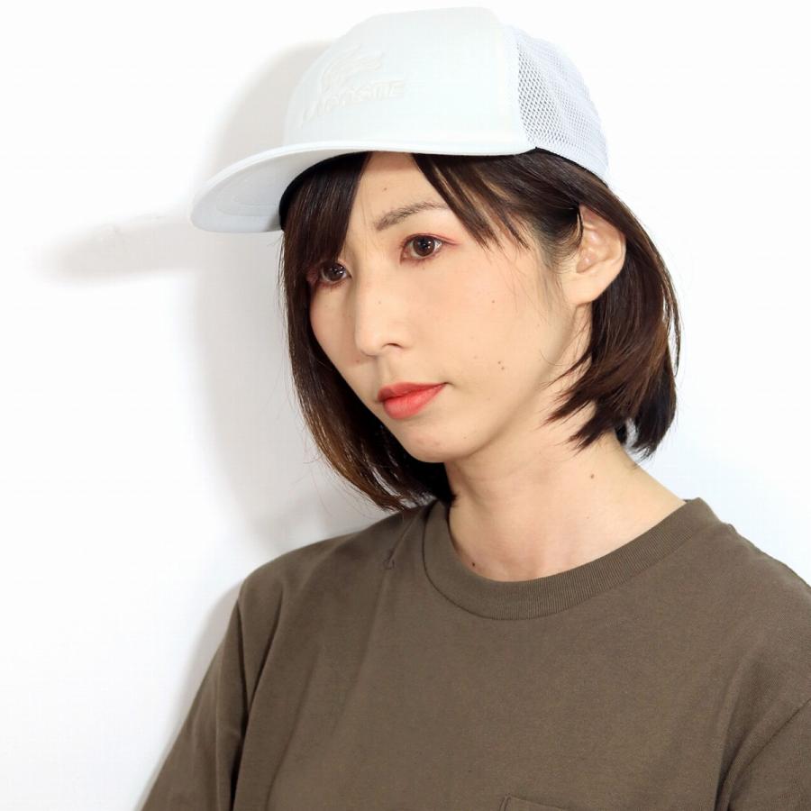 キャップ ラコステ レディース Lacoste メンズ メッシュキャップ ラコステ スウェット トナルカラー スナップバック サイズ調整 白 オフホワイト L1135 004 Elehelm帽子通販専門店 通販 Yahoo ショッピング