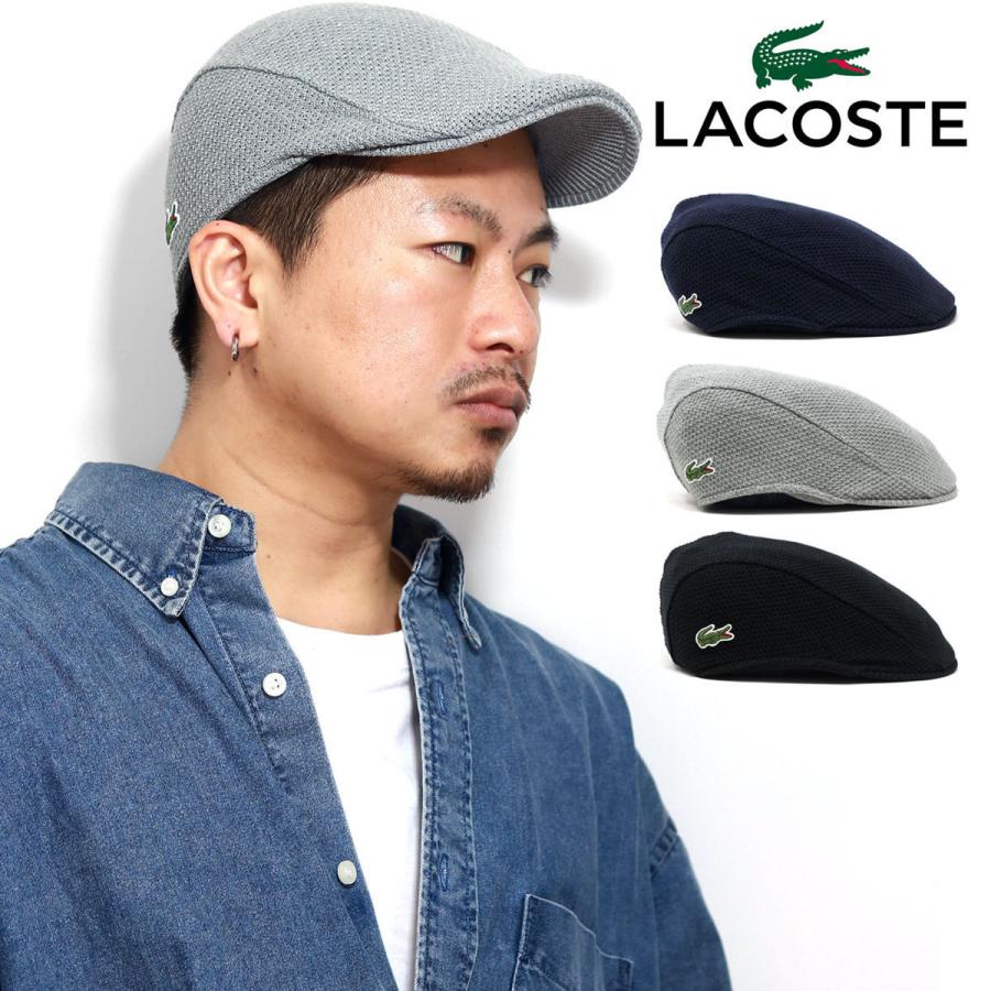LACOSTE（ラコステ） サマーニット ハンチング メンズ ハンチング帽