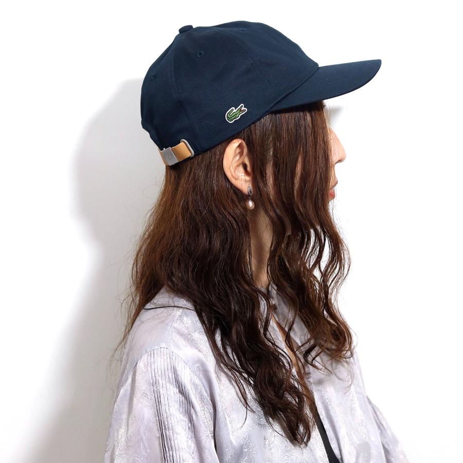 LACOSTE ラコステ サイドロゴ キャップ 帽子 日本製 シンプル 大人