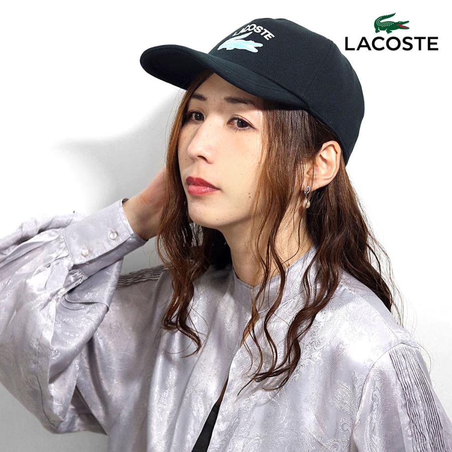 LACOSTE キャップ ラコステ メンズ ジャージー 秋冬 オールシーズン レディース 帽子 日本製 58cm cap 野球帽 フロントロゴ 黒 ブラック［ cap ］誕生日 ギフト プレゼント 20代 30代 40代 50代 送料無料 父の日 LACOSTE（ラコステ） キャップ メンズ ジャージー 秋冬 オールシーズン