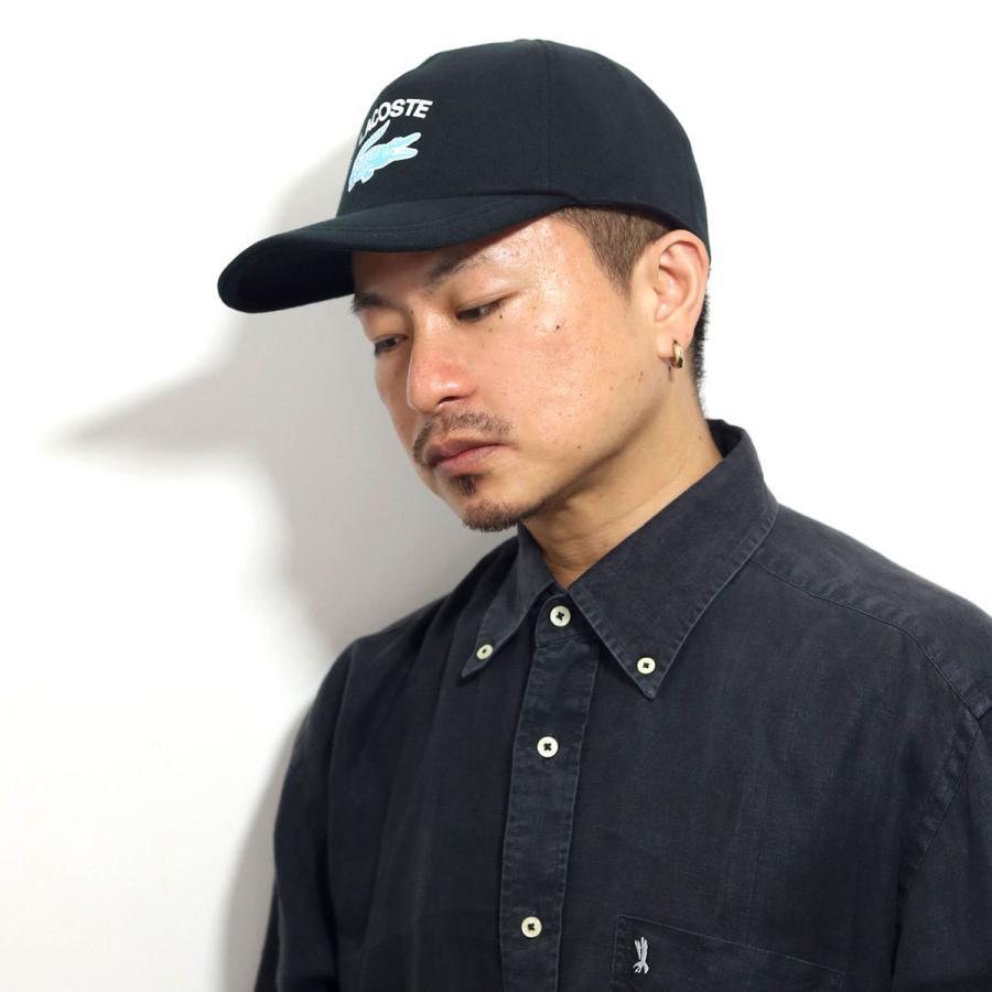 LACOSTE キャップ ラコステ メンズ ジャージー 秋冬 オールシーズン レディース 帽子 日本製 58cm cap 野球帽 フロントロゴ 黒 ブラック［ cap ］誕生日 ギフト プレゼント 20代 30代 40代 50代 送料無料 父の日 LACOSTE（ラコステ） キャップ メンズ ジャージー 秋冬 オールシーズン