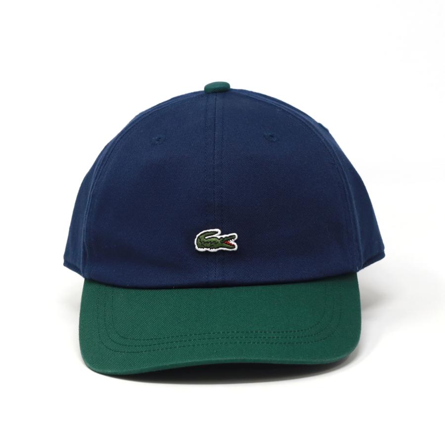 LACOSTE 春夏 キャップ バイカラー コットン100 日本製 ギフト 父の日
