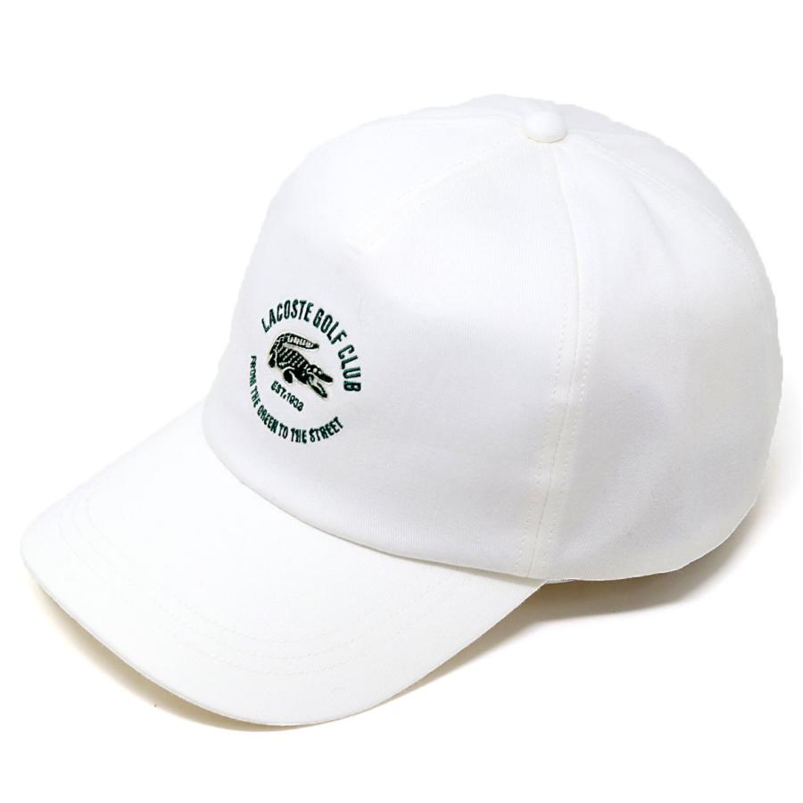 【値下げ！】Lacoste ホワイト キャップ LACOSTE ラコステ キャップ ツイル コットン 帽子 メンズ