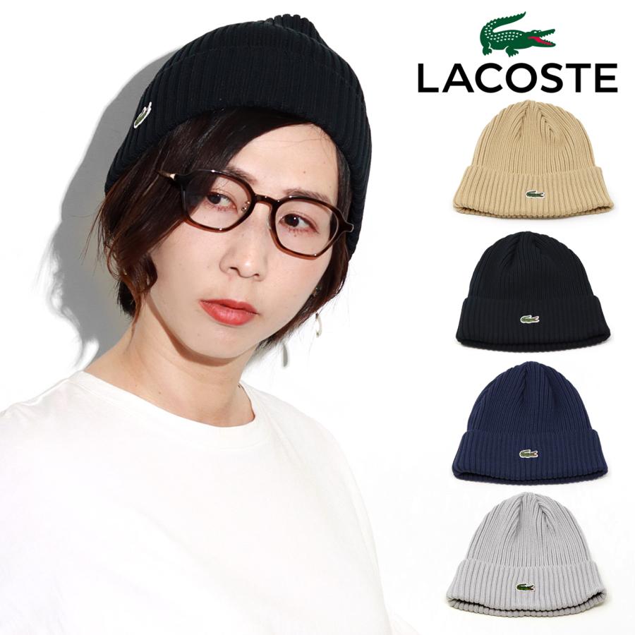 ラコステ ニット帽 サマーニット 帽子 春夏 メンズ lacoste レディース コットン素材 綿 日本製 無地 シンプル ニットワッチ ワニ マーク｜elehelm-hatstore｜13