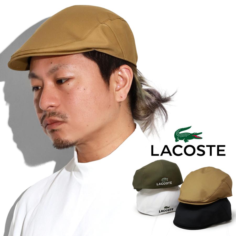 LACOSTE（ラコステ） ハンチング メンズ 春夏 帽子 綿 ハンチング帽