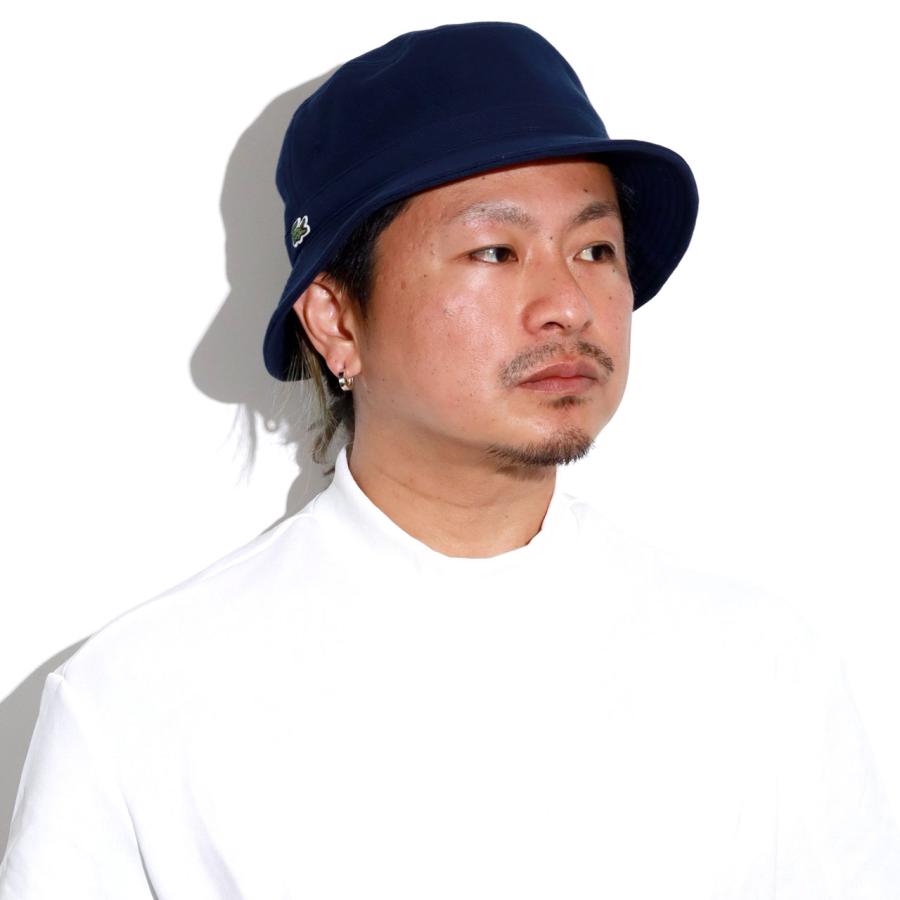 【新品未使用】LACOSTE バケットハット ブラック LACOSTE ラコステ シンプル ロゴ バケットハット バケハ ハット
