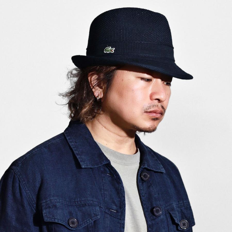 【超美品】LACOSTE ラコステ日本製 型崩れしにくい中折れウールニットハット LACOSTE（ラコステ） ハット メンズ 春夏 中折れハット 帽子 中折れ