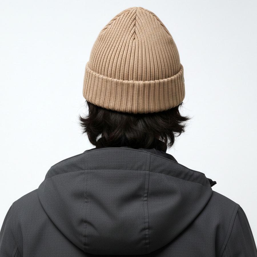 LACOSTE（ラコステ） ウール ニット帽 メンズ ビーニー リブニット