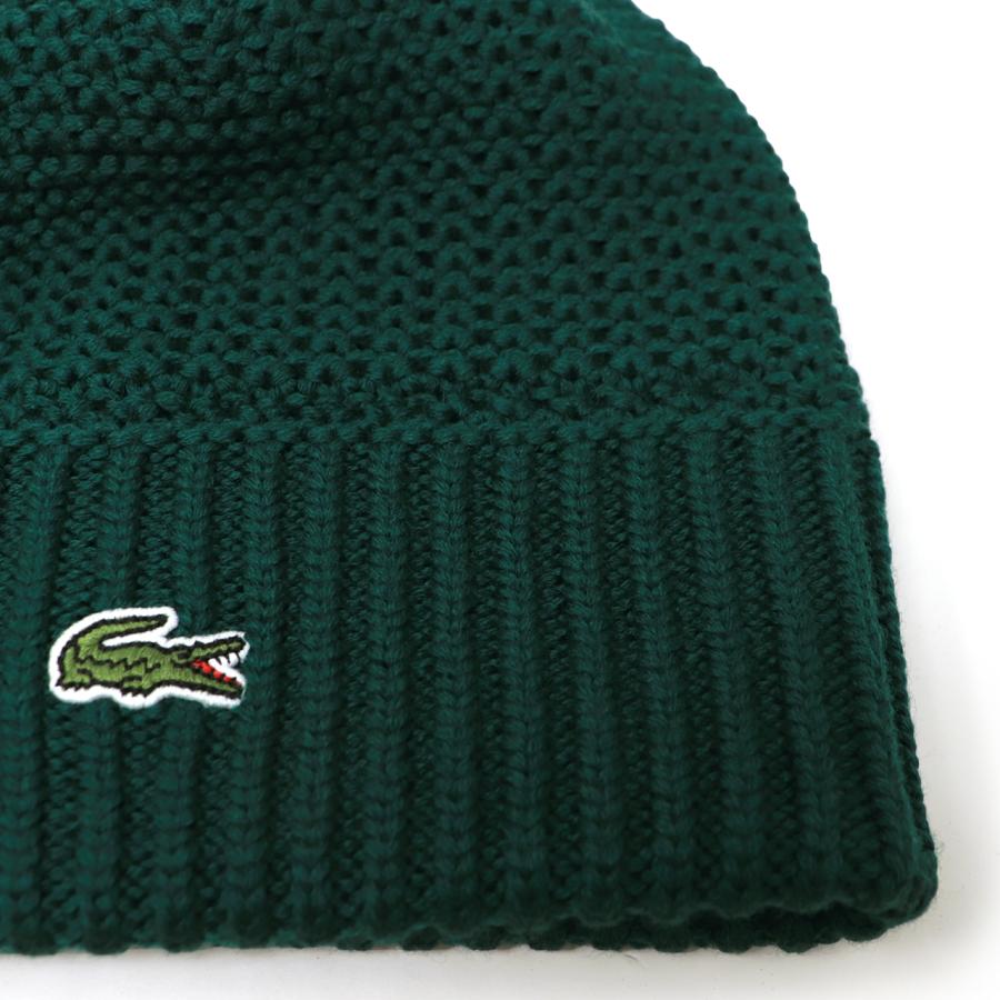 LACOSTE（ラコステ） ニット帽 メンズ 秋冬 日本製 ビーニー ウール