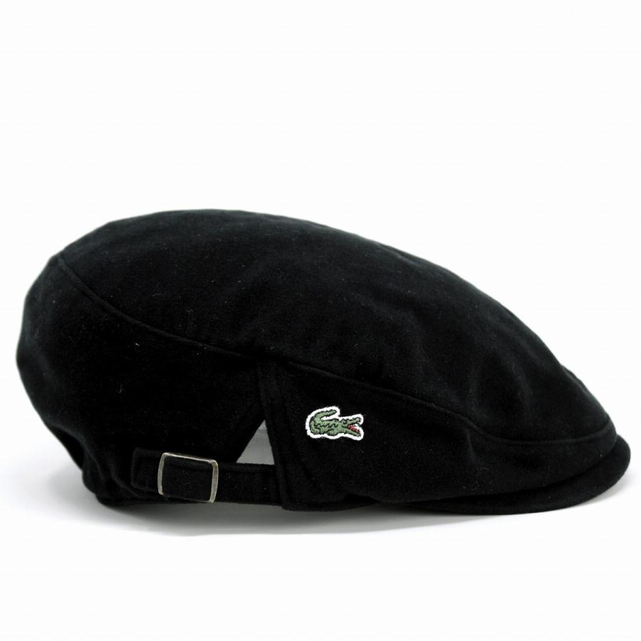 LACOSTE（ラコステ） ハンチング 秋冬 帽子 サイズ調節付き 洗い加工