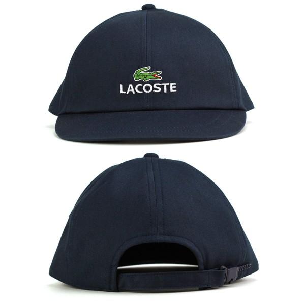 帽子 lacoste キャップ メンズ 6方キャップ オックス 春夏 ラコステ CAP 上品 紺 ネイビー｜elehelm-hatstore｜03