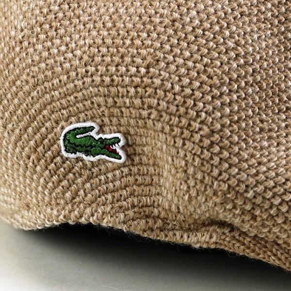 LACOSTE（ラコステ） ハンチング 秋冬 ニット メンズ 帽子 シンプル
