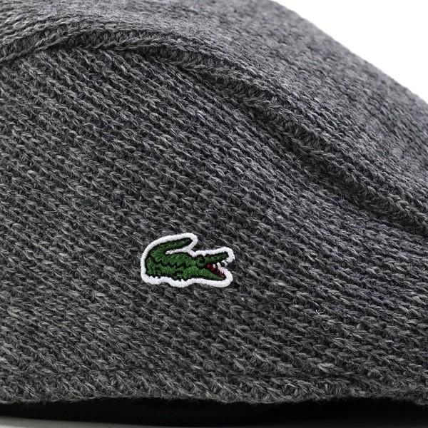 ラコステ 秋冬 LACOSTE ニットハンチング 帽子 メンズ カジュアル スポーツMIX  レディース 灰 グレー｜elehelm-hatstore｜05