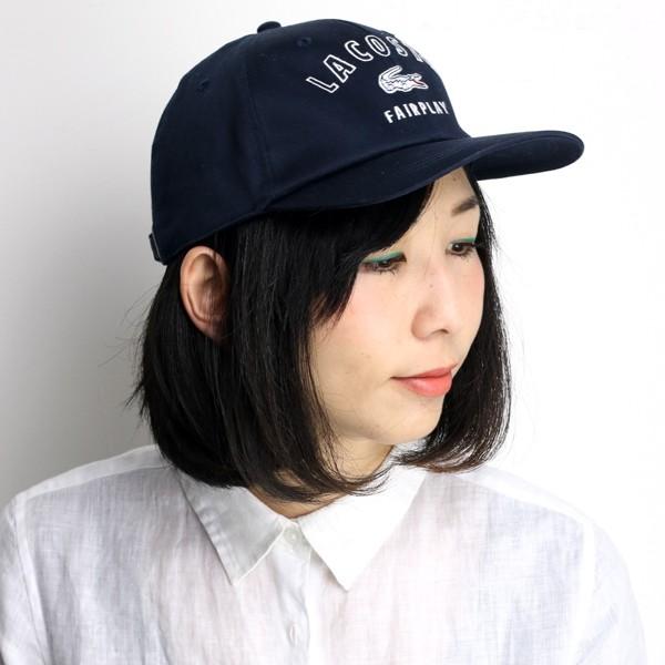 Lacoste ネイビー キャップ ラコステ LACOSTE コットンツイルLロゴキャップ （ネイビー