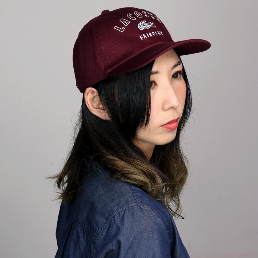 Lacoste キャップ ラコステ Cap ツイル レディース メンズ 帽子 春夏 年間 ワイン L3502 023 Elehelm帽子通販専門店 通販 Yahoo ショッピング