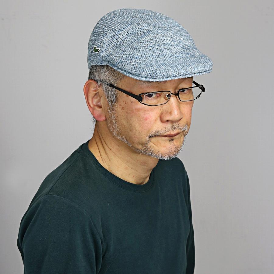 日本製 サマーニット ニットハンチング ラコステ 春夏 LACOSTE ハンチング サイズ調節可 サーモニット メンズ レディース 帽子