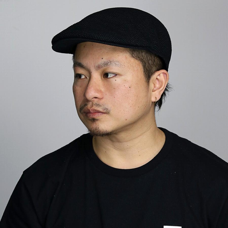爆売り こだわりの小物使いでお洒落を楽しく ハンチング ブラック 黒 スポーツ ブランド Lacoste ラコステ ニット 鹿の子編み ファッション 春夏 サマーニット メンズ 帽子 帽子