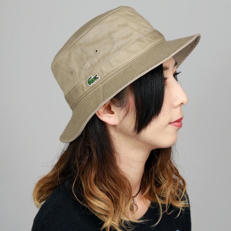 LACOSTE（ラコステ） バケットハット 帽子 サファリハット ベージュ 