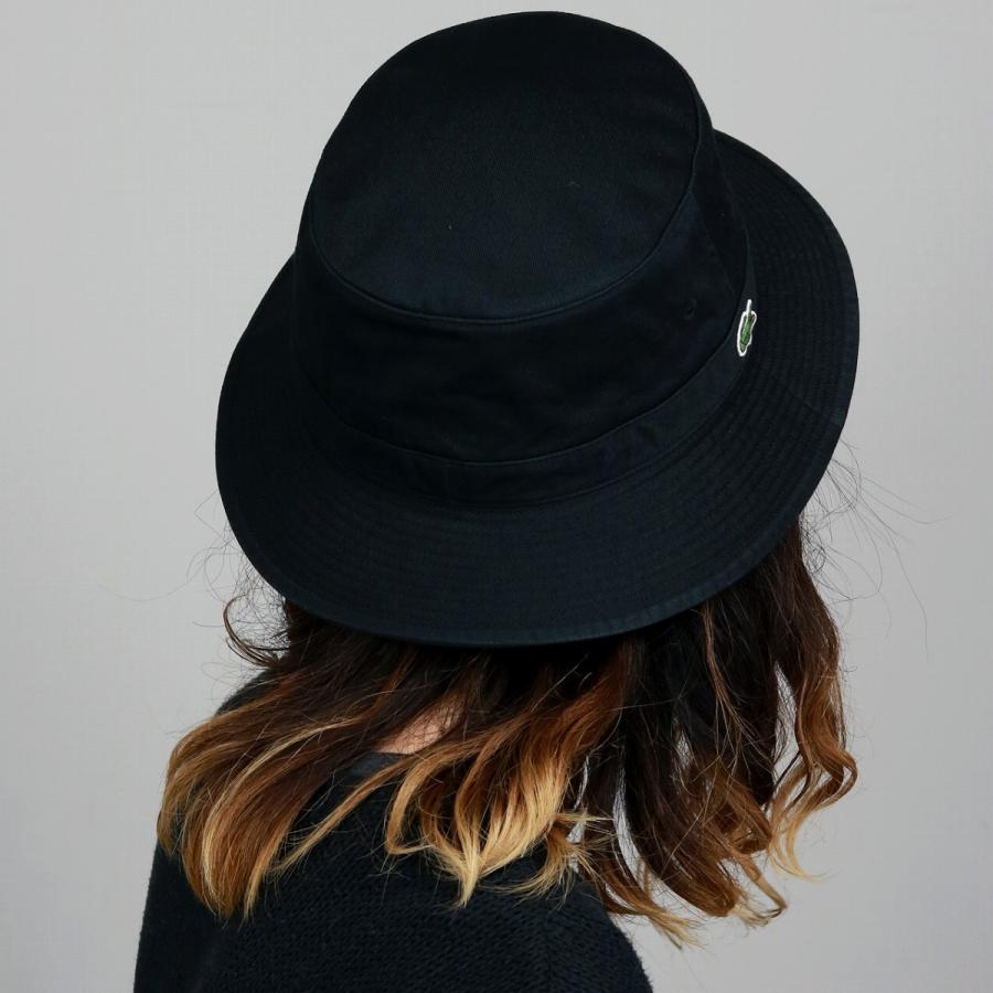 LACOSTE バケットハット ラコステ 帽子 サファリハット 黒 ブラック｜elehelm-hatstore｜14