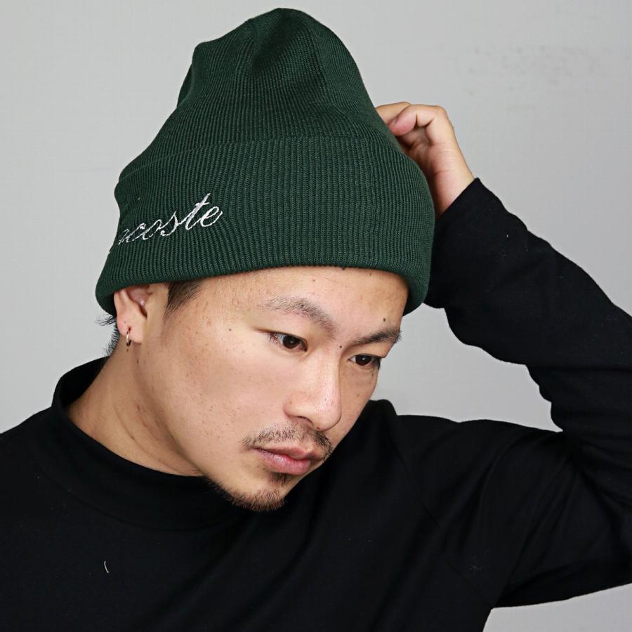 Lacoste ニット帽とマフラーセット グリーン Lacoste ニット帽とマフラーセット グリーン Lacoste ニット帽と