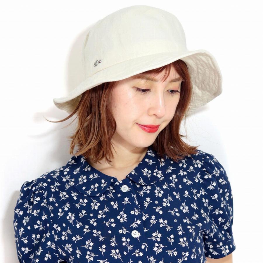 日よけ帽子 ラコステ レディース ハット ゴルフ セーラーハット レディース 日焼け防止 ゴルフ ハット 紫外線対策 レディースハット オフホワイト L7021 004 Elehelm帽子通販専門店 通販 Yahoo ショッピング