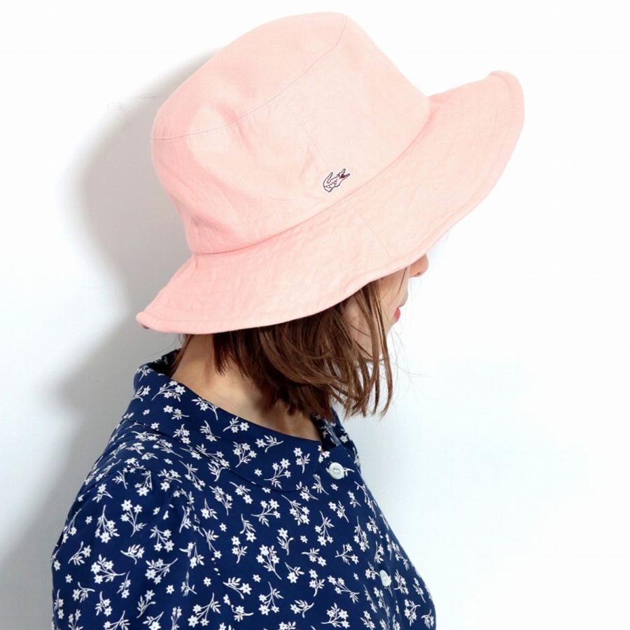 LACOSTE ラコステ ハット 紫外線対策 日よけ帽子 レディース