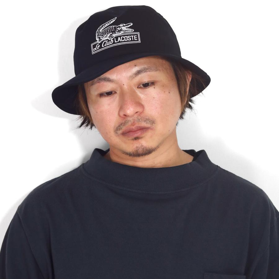 LACOSTE バケットハット 帽子 春夏 プリント メンズ バケハ LACOSTE バケットハット 帽子 春夏 プリント メンズ バケハ