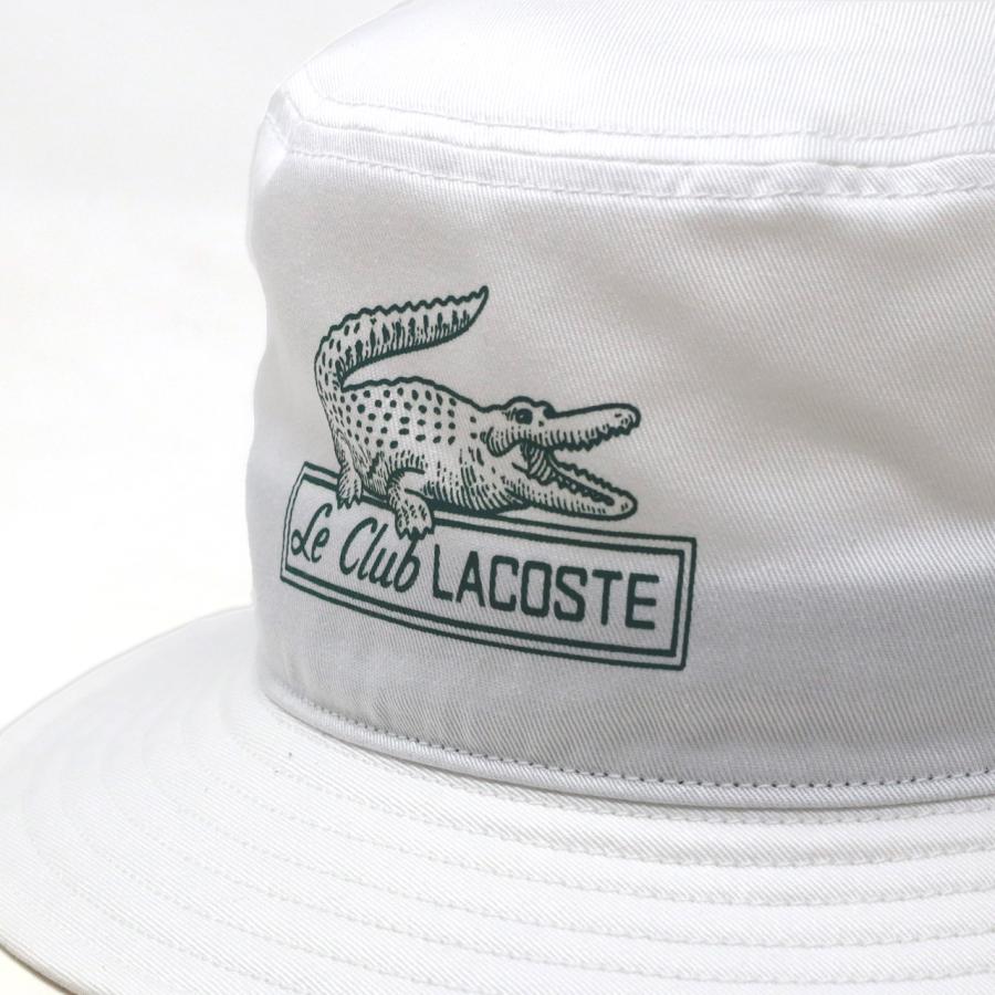 LACOSTE バケットハット 帽子 春夏 プリント メンズ バケハ LACOSTE バケットハット 帽子 春夏 プリント メンズ バケハ