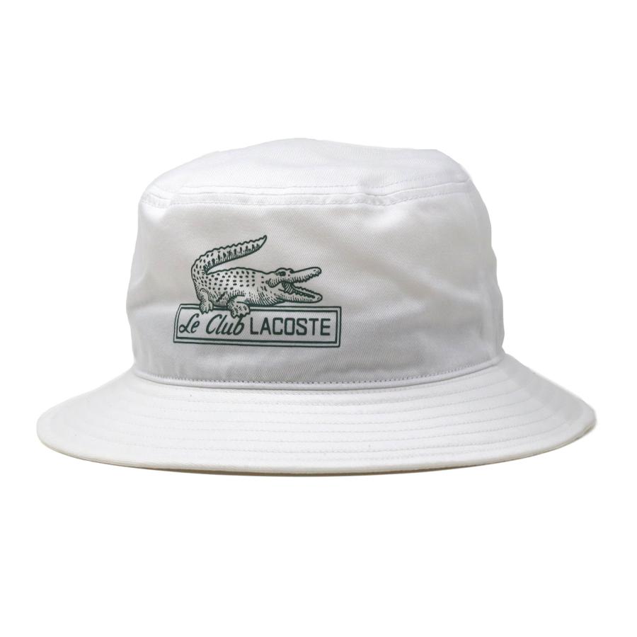 LACOSTE（ラコステ） バケットハット 帽子 春夏 プリント メンズ