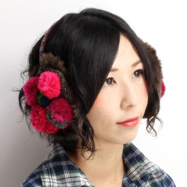 Barairo no Boushi イヤーマフラー レディース ぼうし バラ色の帽子